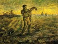 Soirée La fin de la journée après Millet Vincent van Gogh